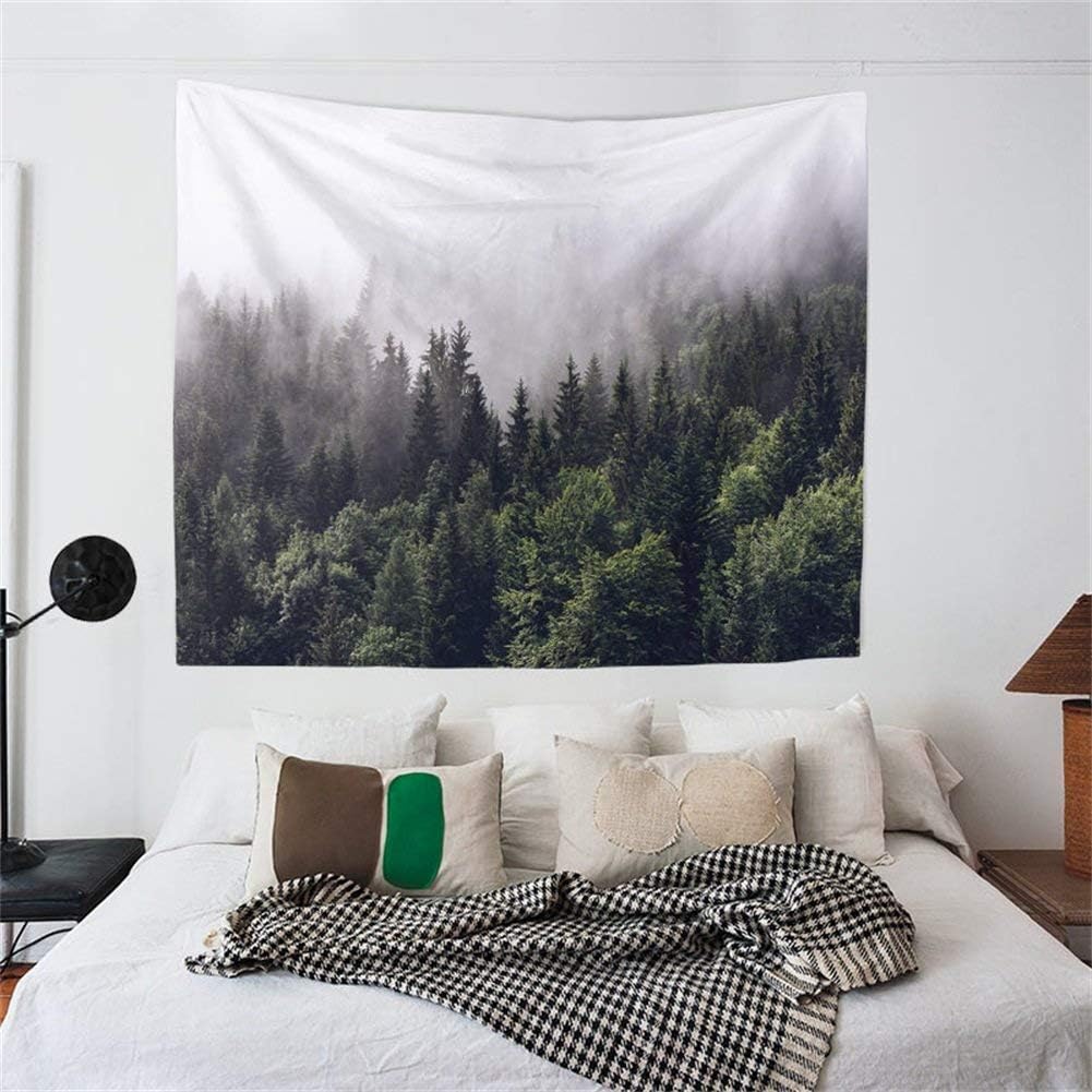 VibeCore Foggy Forest Tapestry