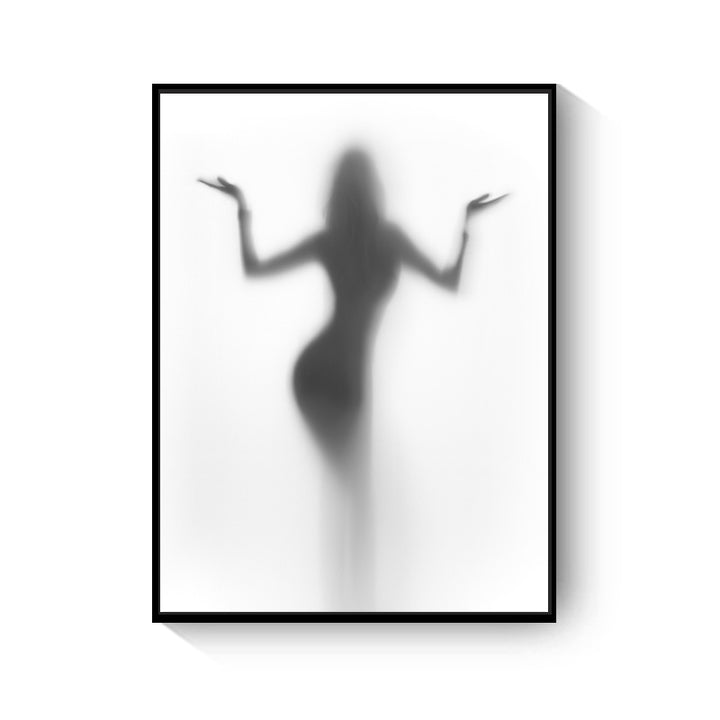 VibeCore Foggy Glass Woman Canvas Prints Option H: Arms up