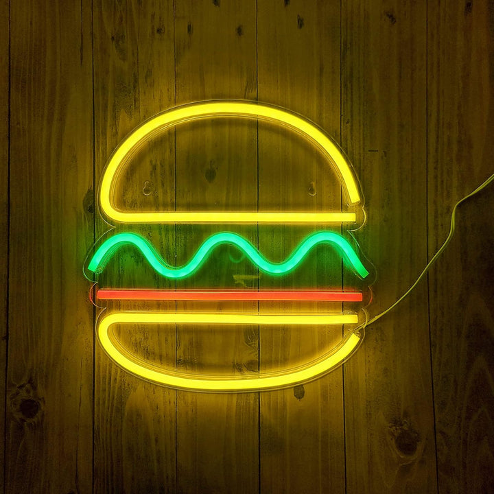VibeCore Hamburger Neon Light