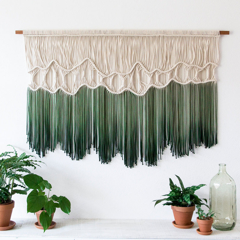 VibeCore Handmade Green Dye Macrame