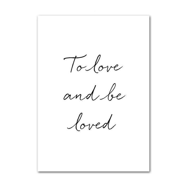 VibeCore Happy Day Canvas Prints Option I: To love and be loved
