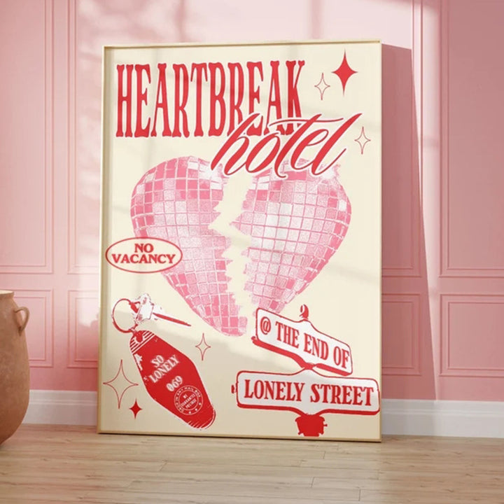 VibeCore Heartbreak Hotel Canvas Print