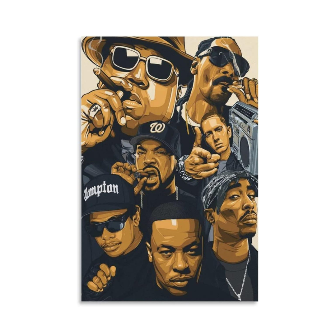 VibeCore Hip-Hop Rappers Canvas Print Product View