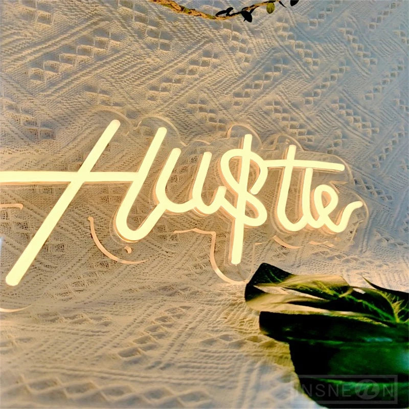 VibeCore Hu$tle Neon Light Side View