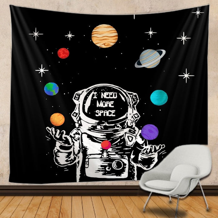 VibeCore I Need Space Tapestry On Wall