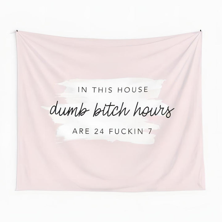 VibeCore In This House Tapestry Baby Pink Product View