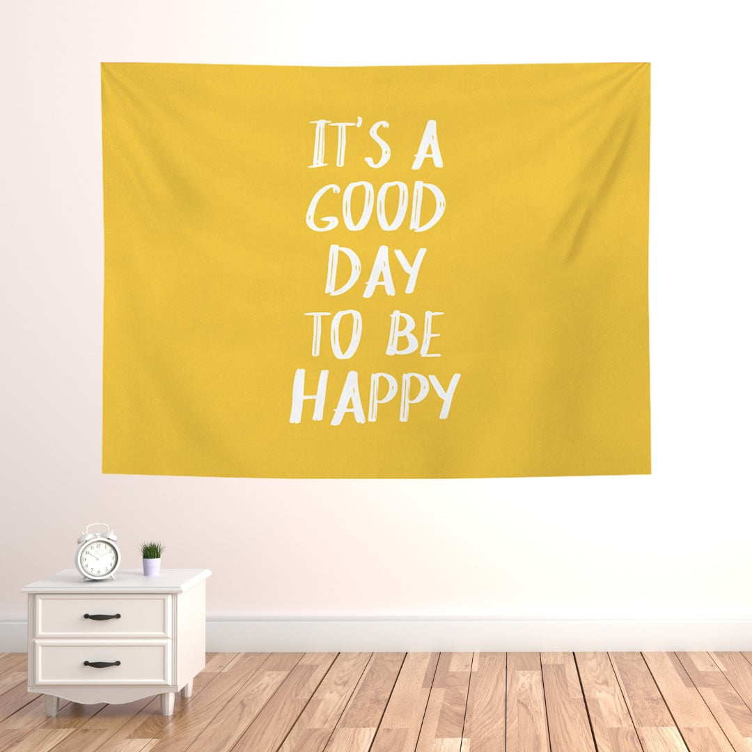 VibeCore It's A Good Day To Be Happy Tapestry
