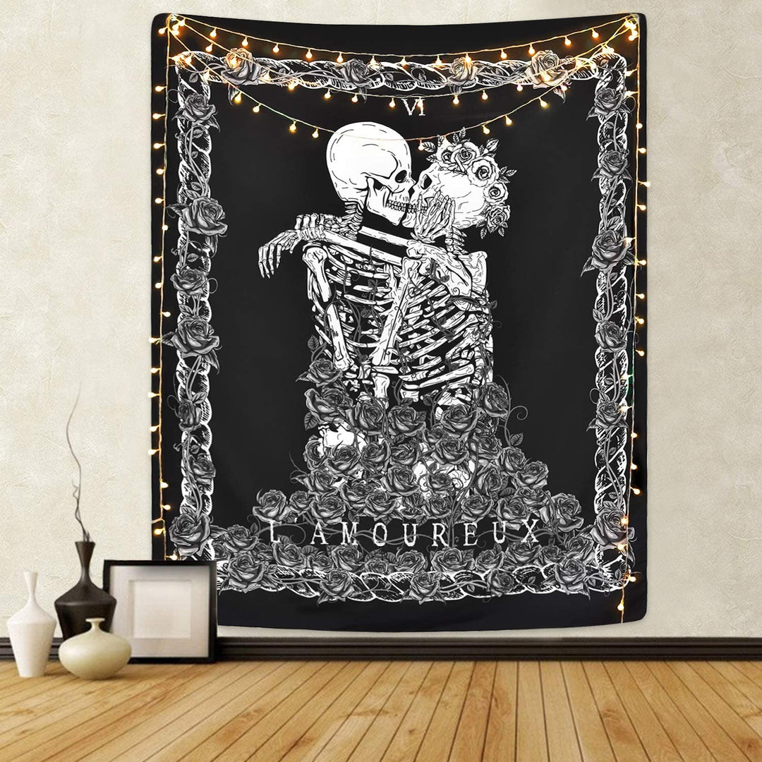 VibeCore L'Amoureux Tapestry On Wall
