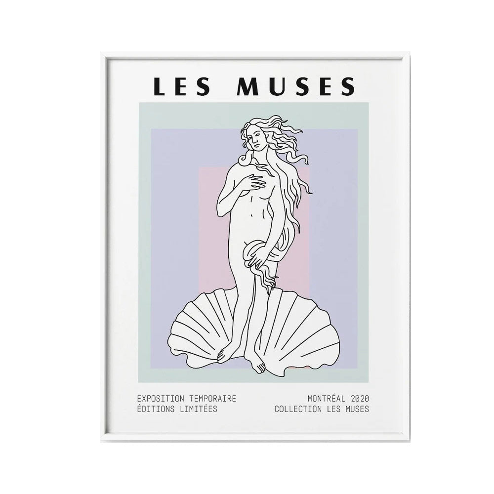 VibeCore Les Muses Canvas Prints Option B Les Muses Purple Tones Montreal 2020
