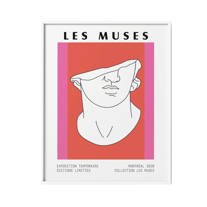 VibeCore Les Muses Canvas Prints Option C Les Muses Red Tones Montreal 2020
