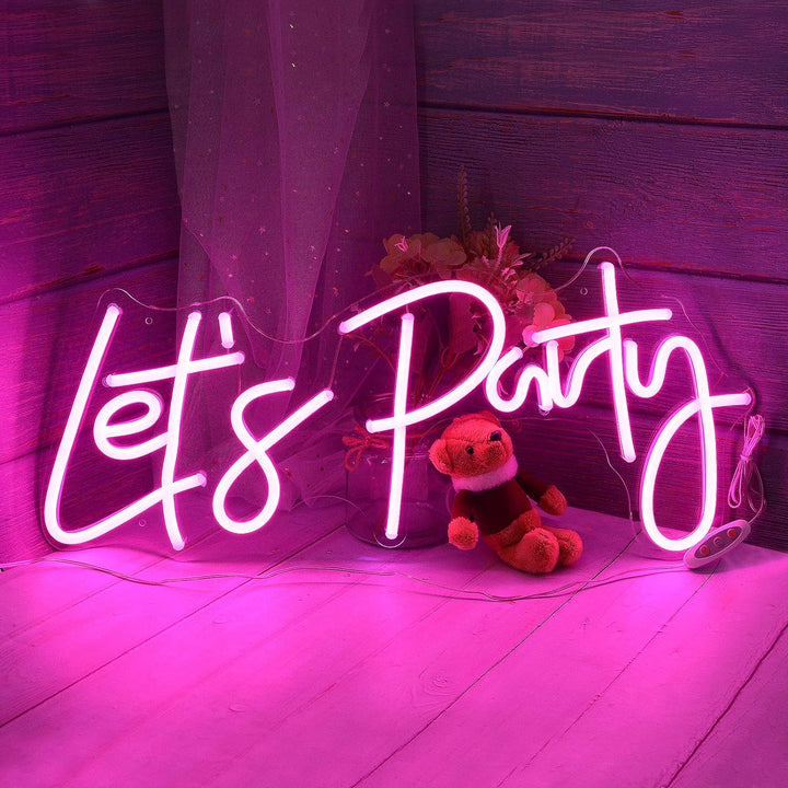 VibeCore Let's Party Neon Light