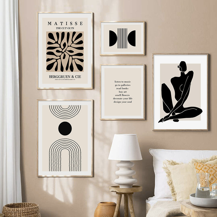 VibeCore Matisse Abstract Bohemian Canvas Prints