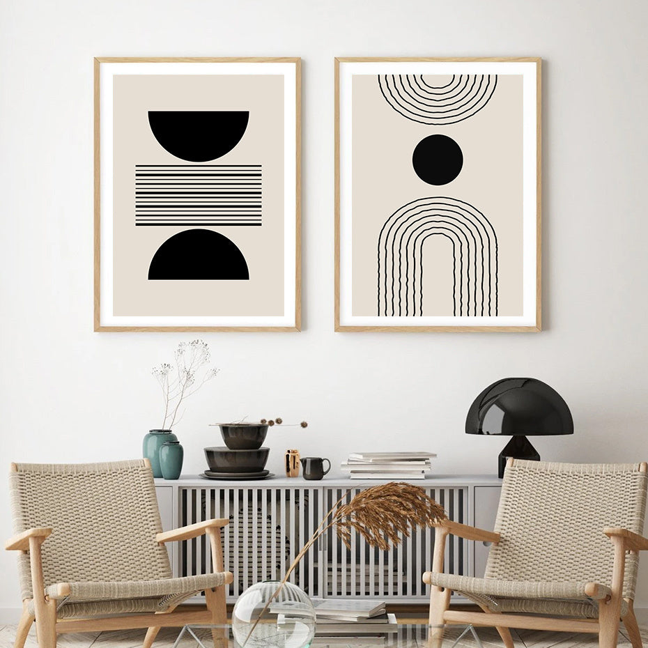 VibeCore Matisse Abstract Bohemian Canvas Prints Option B and E