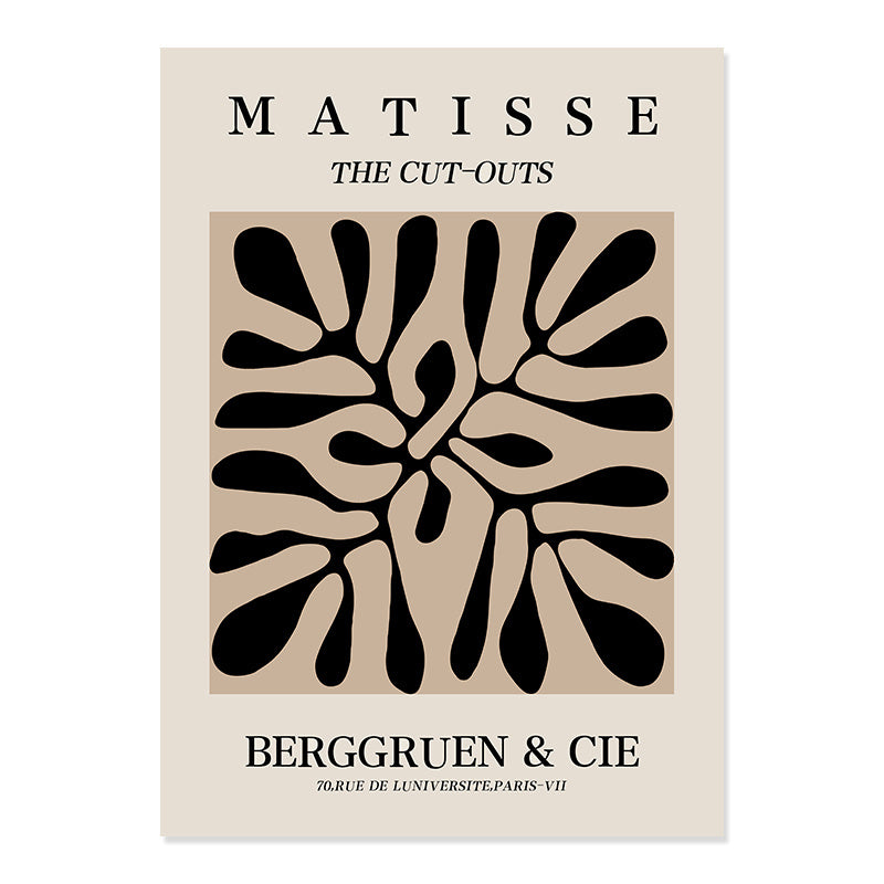 VibeCore Matisse Abstract Bohemian Canvas Prints Option C: Matisse The Cut-Outs