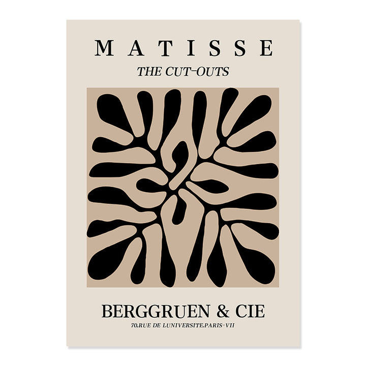 VibeCore Matisse Abstract Bohemian Canvas Prints Option C: Matisse The Cut-Outs