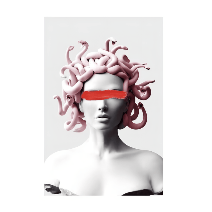 VibeCore Medusa Canvas Prints Option A: Pink.