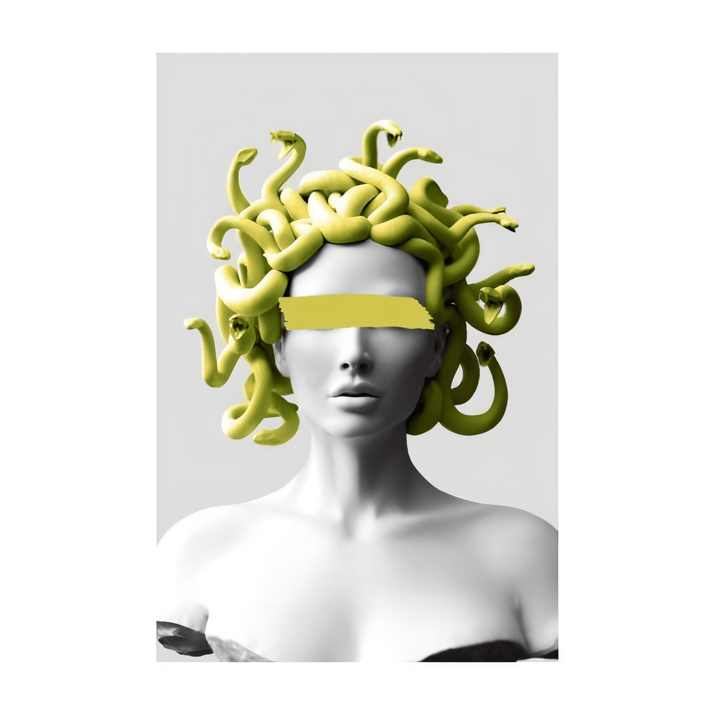 VibeCore Medusa Canvas Prints Option D: Yellow