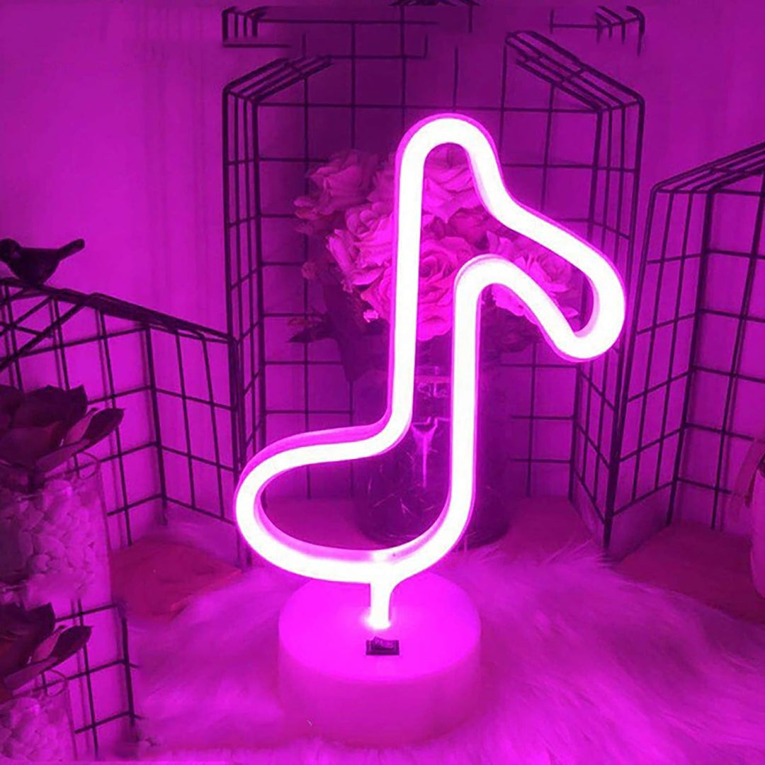 VibeCore Music Note Table Neon Light