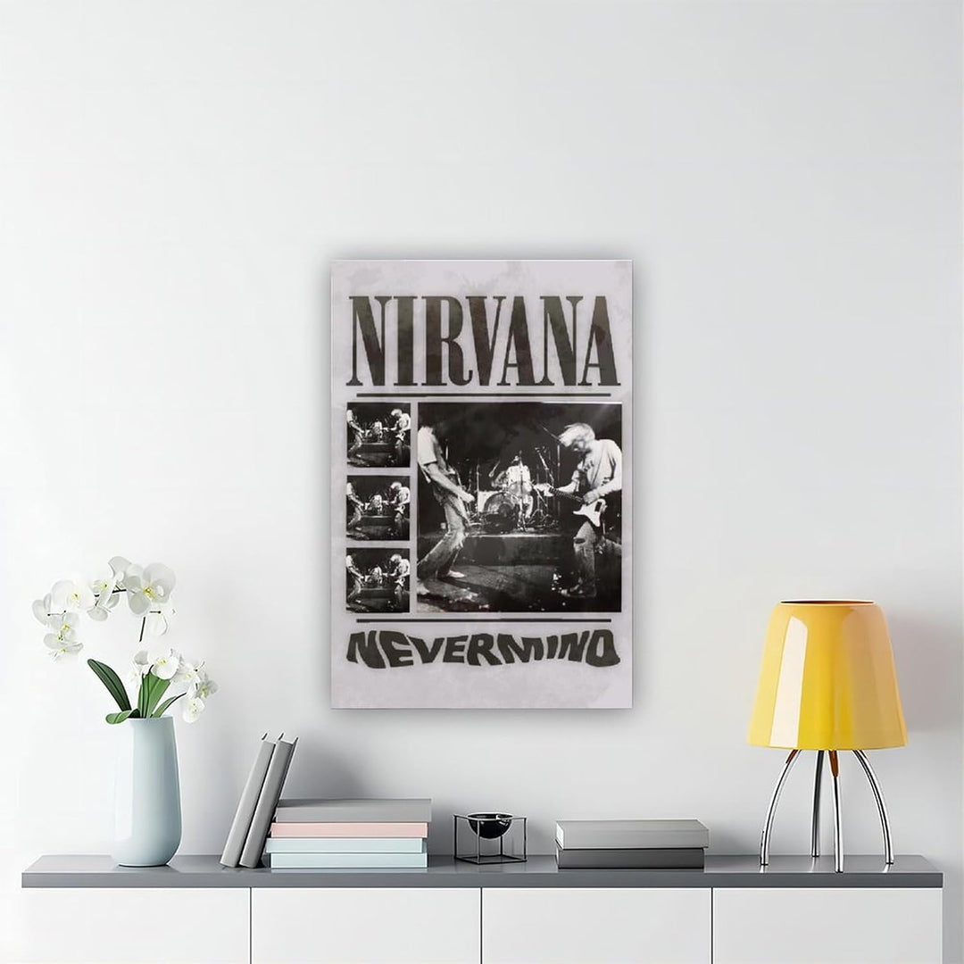 VibeCore Nirvana Canvas Prints Option C On Wall