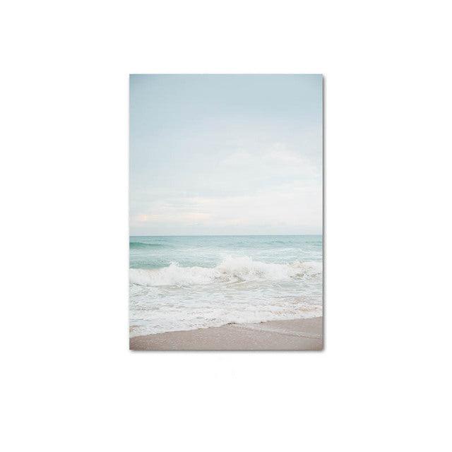 VibeCore Ocean Vibes Canvas Prints Option B: Beach