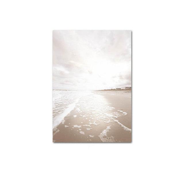 VibeCore Ocean Vibes Canvas Prints Option E: Sunny beach