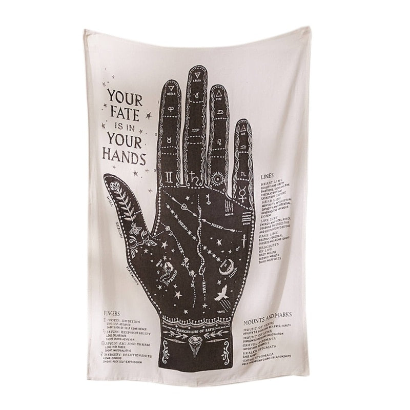 VibeCore Palm Reading Tapestry Product View