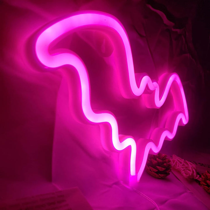 VibeCore Pink Bat Neon Light Side View