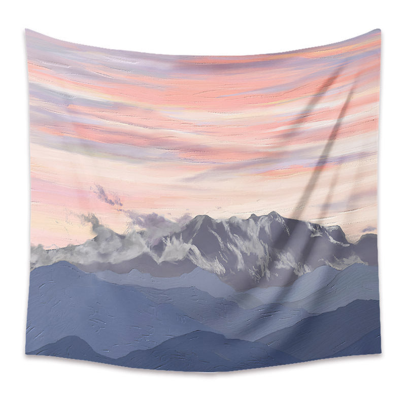 VibeCore Pink Skies In The Alps Tapestry Product View