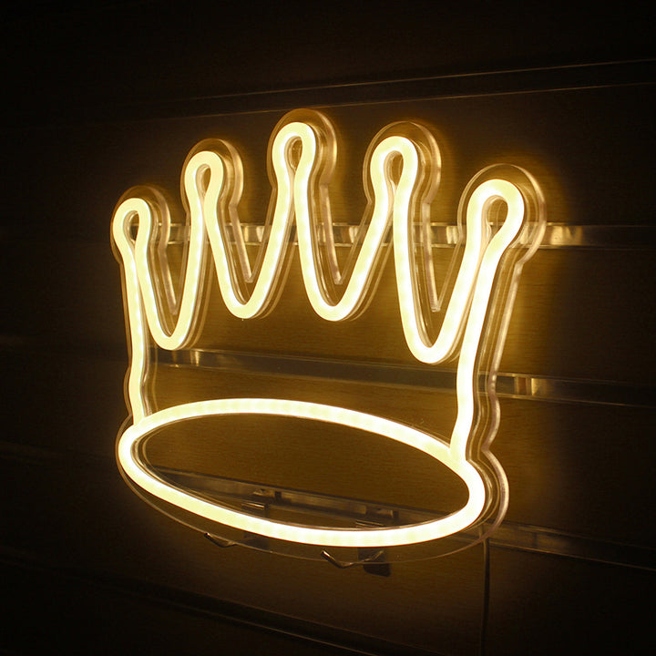 VibeCore Queen's Crown Neon Light Side View