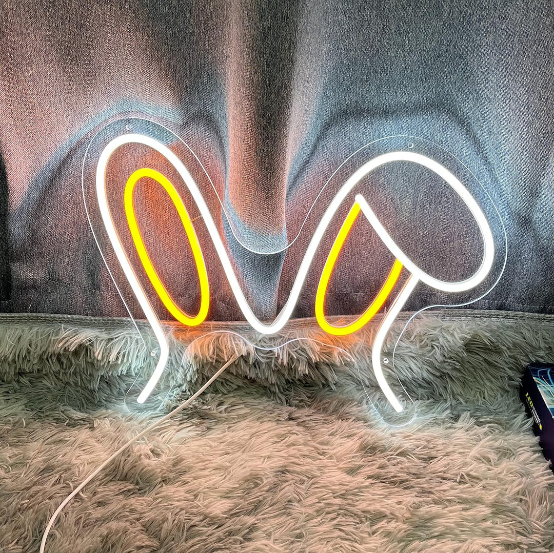 VibeCore Rabbit Ears Neon Sign