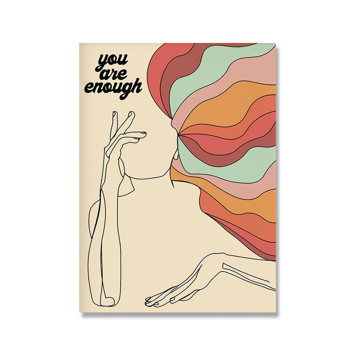 VibeCore Retro Color Canvas Prints Option D: You are enough