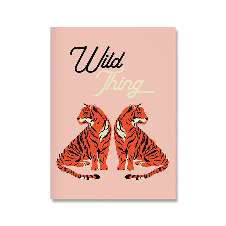 VibeCore Retro Color Canvas Prints Option E: Wild thing 2 tigers