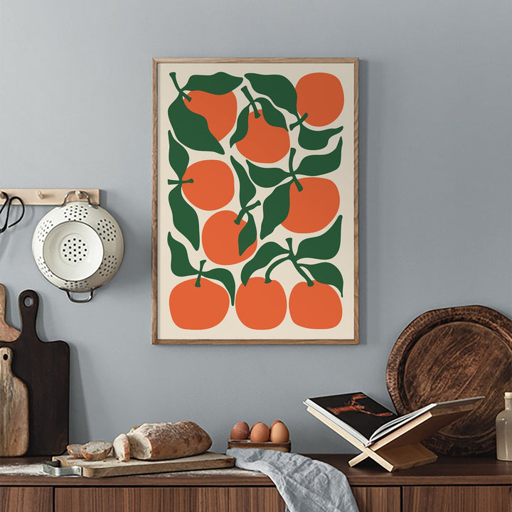VibeCore Retro Kitchen Canvas Prints Option B On Kitchen Wall