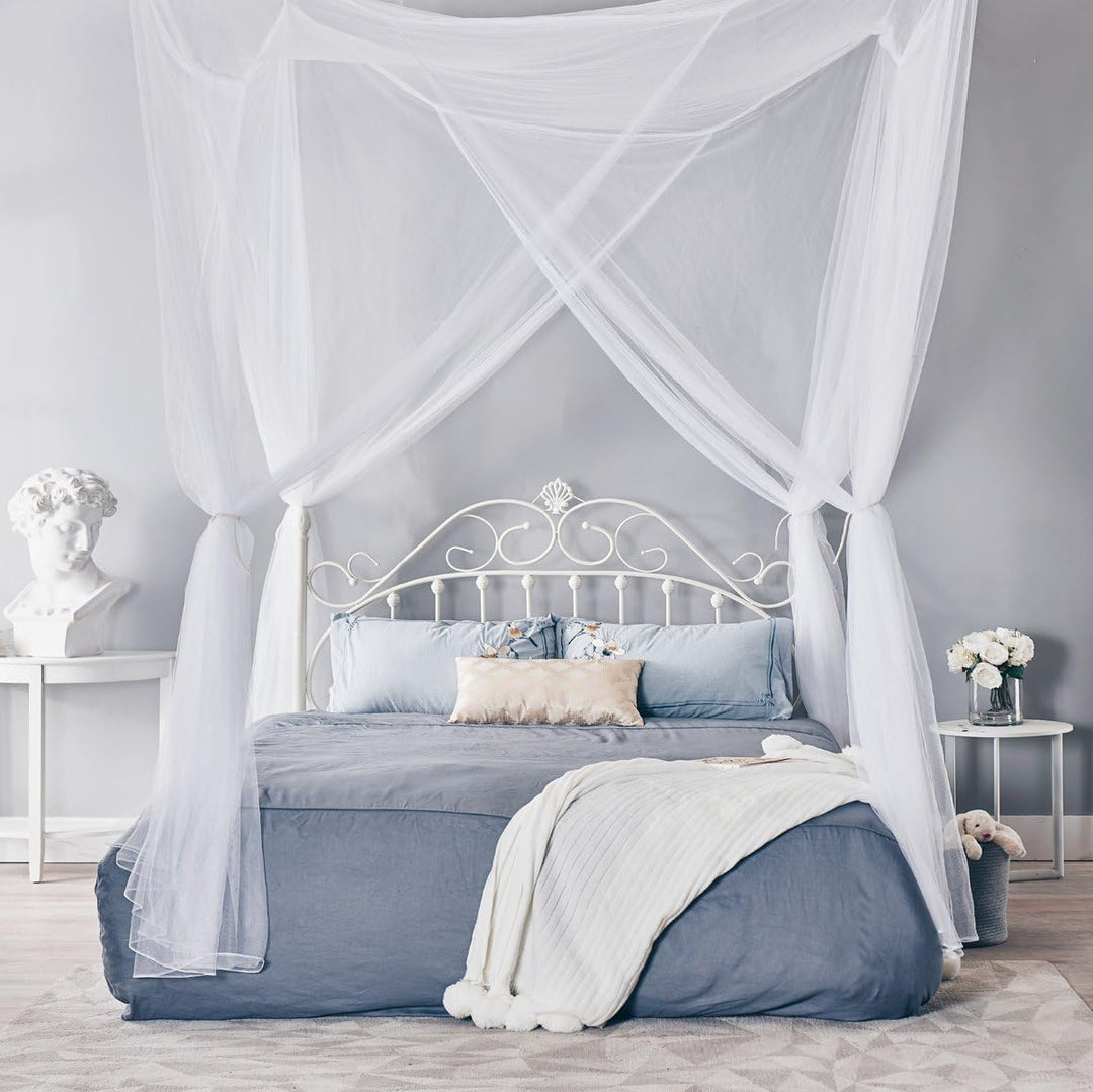 VibeCore Royal Bed Canopy White