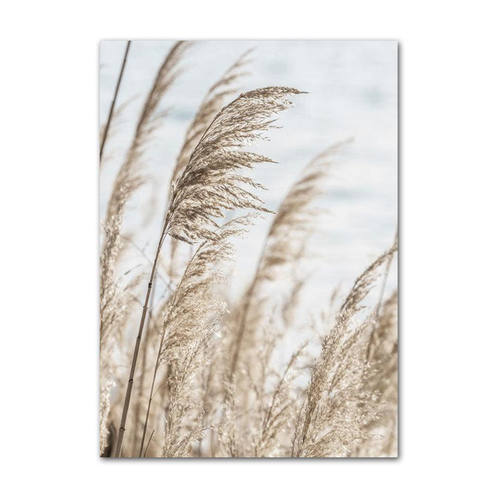 VibeCore Sea Life Canvas Prints Option L: Close up of yellow grass
