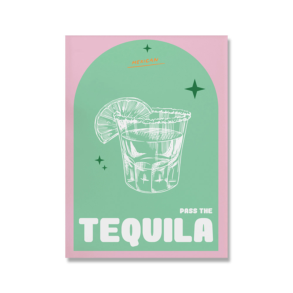 VibeCore Sip & Style Canvas Prints Option B: Pass the Tequila