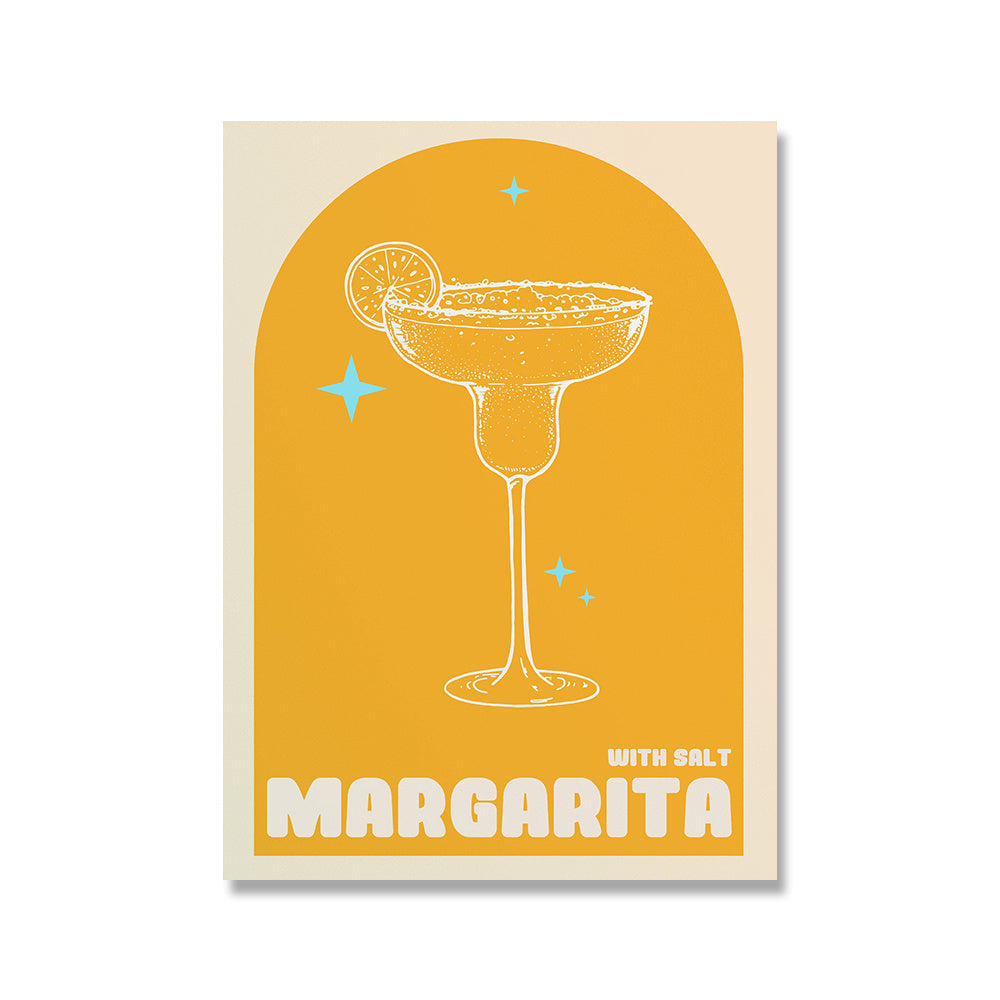 VibeCore Sip & Style Canvas Prints Option F: With Salt Margarita