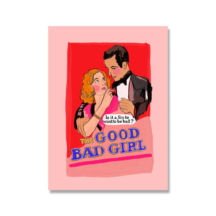 VibeCore Spiritual Lover Girl Canvas Prints Option E The Good Bad Girl