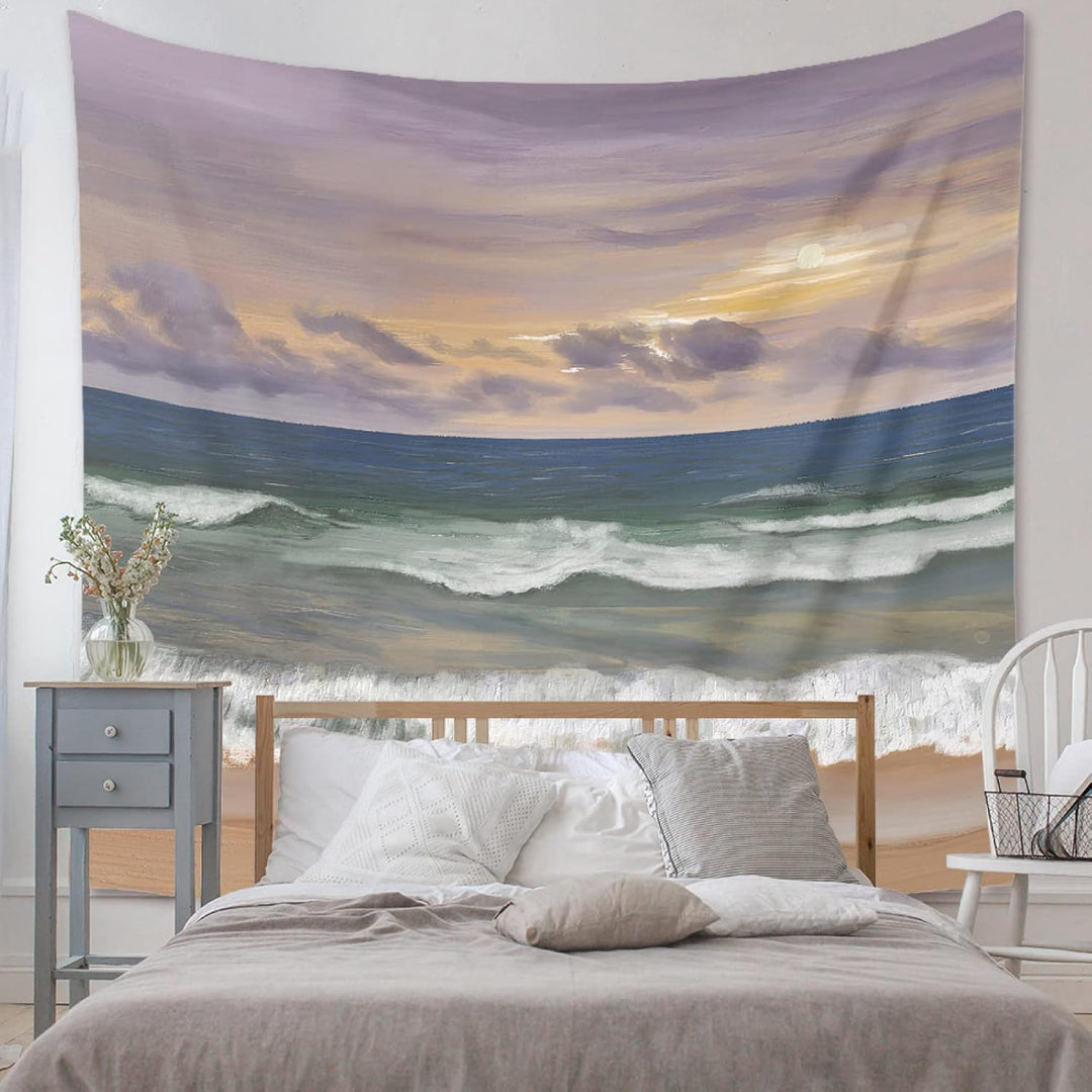 VibeCore Sunset On The Beach Tapestry