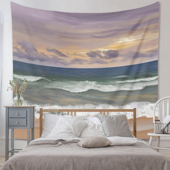 VibeCore Sunset On The Beach Tapestry