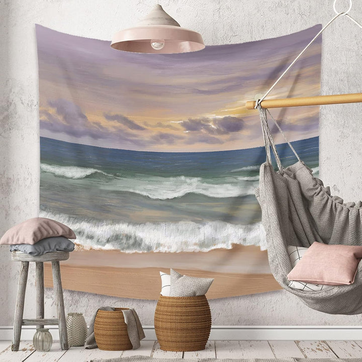 VibeCore Sunset On The Beach Tapestry Hanging