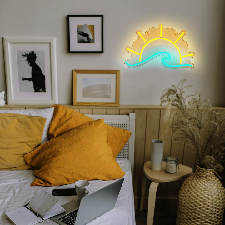 VibeCore Sunset Wave Neon Light On Wall