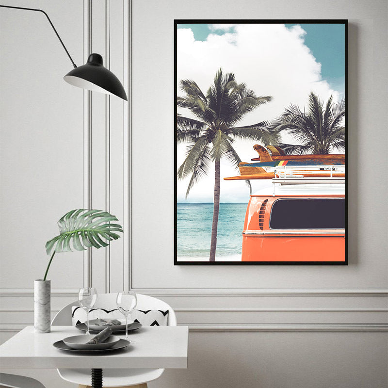 VibeCore Surf's Up Canvas Prints Option C Framed