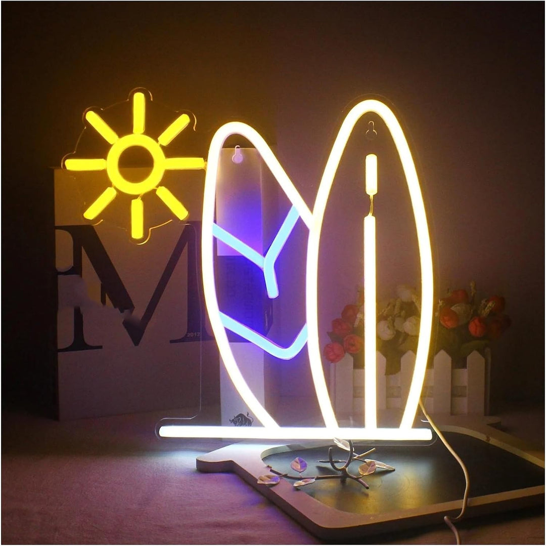 VibeCore Surf's Up Neon Light Front View