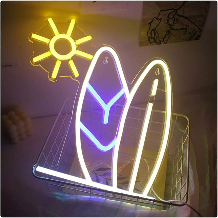 VibeCore Surf's Up Neon Light In Basket