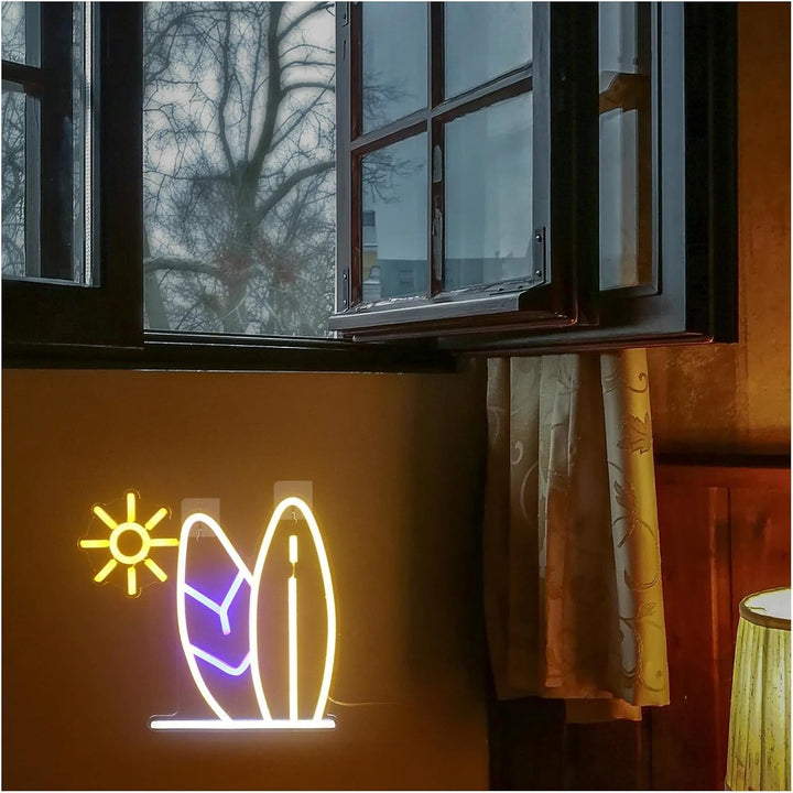 VibeCore Surf's Up Neon Light On Wall