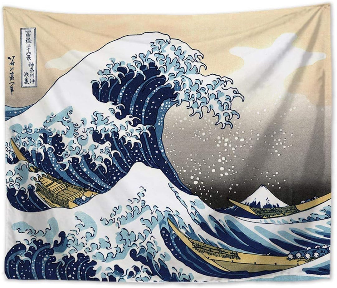 VibeCore The Great Wave Tapestry Product View