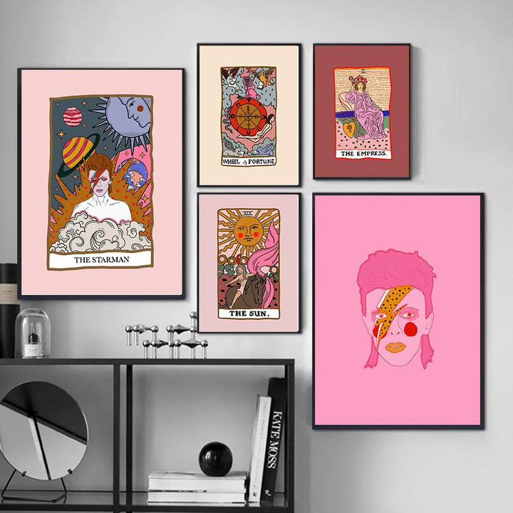 VibeCore The Starman Canvas Prints Framed On Wall
