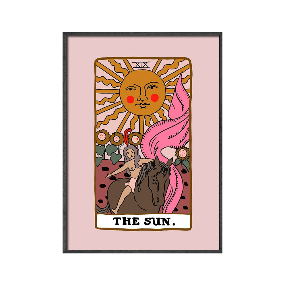 VibeCore The Starman Canvas Prints Option B: The Sun Tarot Card