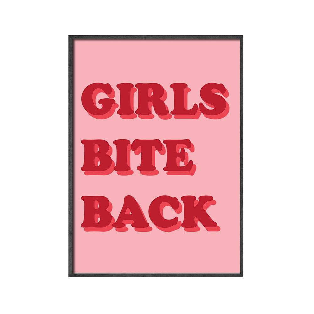 VibeCore The Starman Canvas Prints Option G: Pink Girls Bite Back
